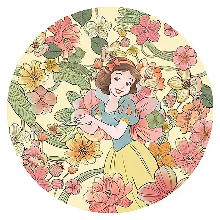 Komar Dots Fototapete rund Snow White Endless Summer