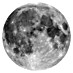 Komar Dots Tapeta s fotografijom, okrugla Moon 