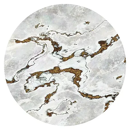 Komar Dots Fototapete rund Marble Vibed