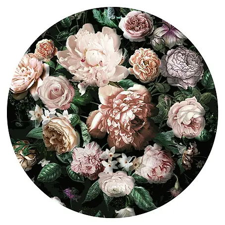 Komar Dots Fototapete rund Flower Couture