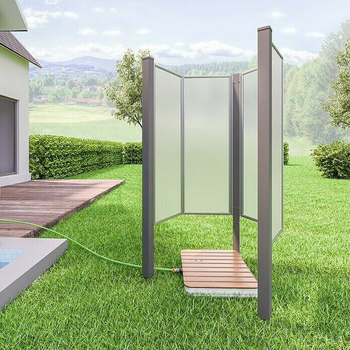 Breuer Gartendusche Fara-OL x B x H: 100 x 115 x 180 cm Mood Shot