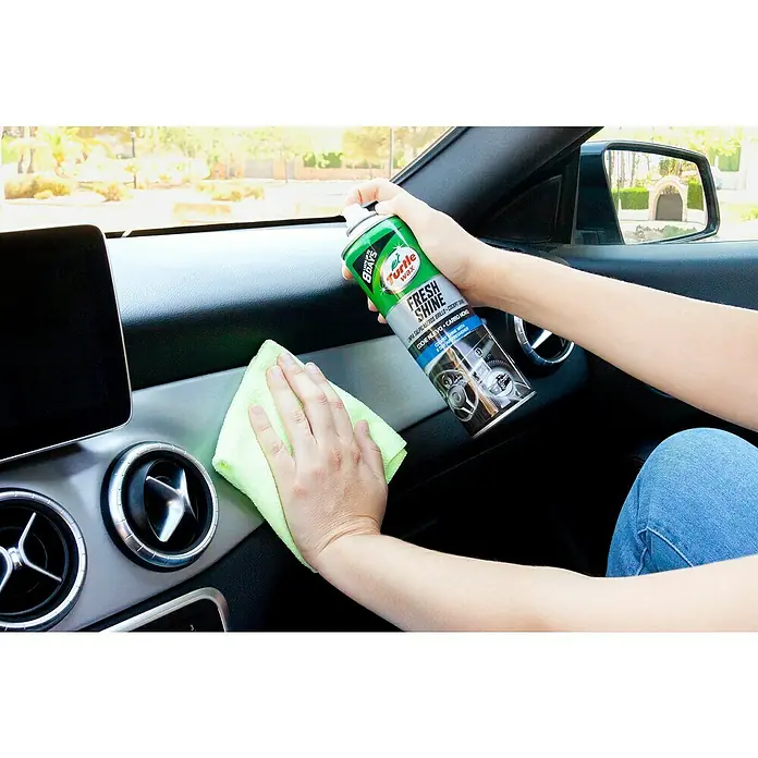 Turtle Wax Limpia salpicaderos - 500 ml, Fresh Shine - Brillo fresco: Cuidado del interior del coche con Turtle Wax Fresh Shine. Limpia, protege y refresca el interior de tu coche hasta por 8 días.
