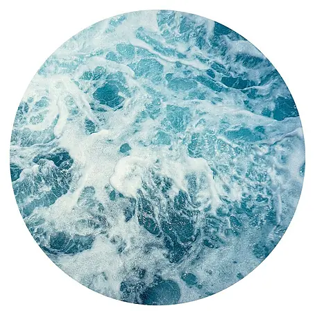 Komar Dots Fototapete rund Ocean Twist