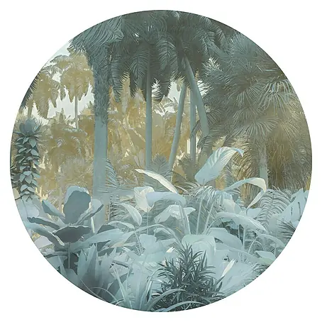 Komar Dots Fototapete rund Exotic Jungle