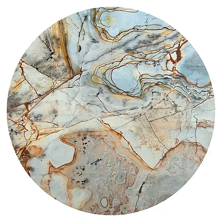 Komar Dots Fototapete rund Marble Sphere