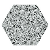 Feinsteinzeugfliese Hexagon Granite Grey (25 x 22 cm, Grau, Glasiert)