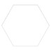 Feinsteinzeugfliese Hexagon Basic White 
