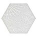 Feinsteinzeugfliese Hexagon Gaudi White 
