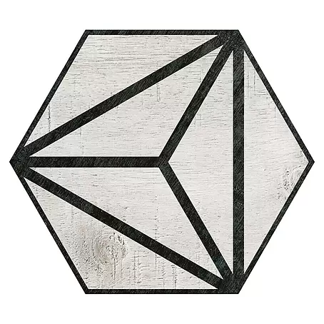 Feinsteinzeugfliese Hexagon Tribeca Grey