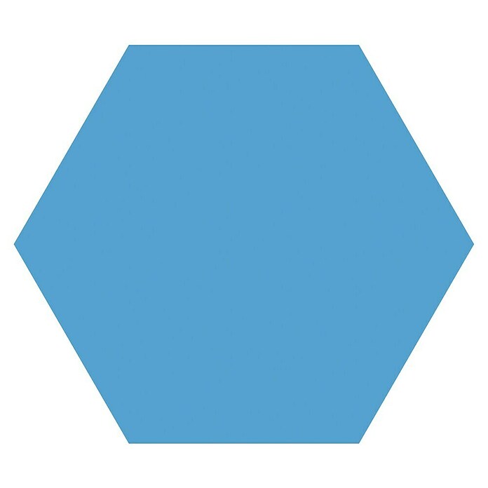 Feinsteinzeugfliese Hexagon Basic Niagara (25 x 22 cm, Blau, Glasiert)