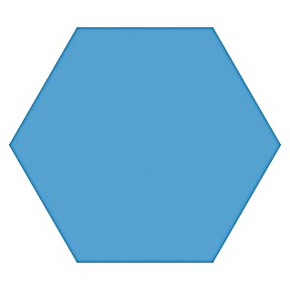 Feinsteinzeugfliese Hexagon Basic Niagara (22 x 25 cm, Blau, Matt)