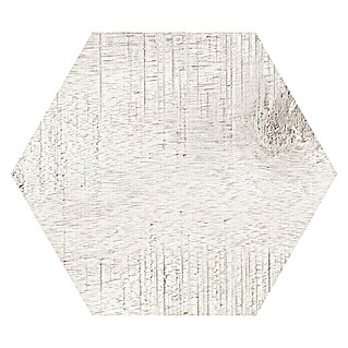 Feinsteinzeugfliese Hexagon Sawnwood Grey (22 x 25 cm, Grau, Matt)