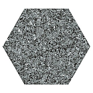 Feinsteinzeugfliese Hexagon Granite Dark (22 x 25 cm, Dunkelgrau, Matt)