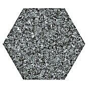 Feinsteinzeugfliese Hexagon Granite Dark (25 x 22 cm, Dunkelgrau, Glasiert)