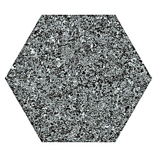 Feinsteinzeugfliese Hexagon Granite Dark (22 x 25 cm, Dunkelgrau, Matt)