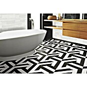 Feinsteinzeugfliese Hexagon Porto Capri Black (25 x 22 cm, Schwarz/Weiß, Glasiert)