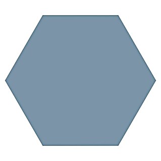Feinsteinzeugfliese Hexagon Basic Ducados (22 x 25 cm, Dunkelblau, Matt)