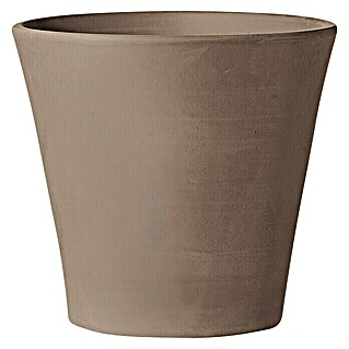 Deroma White Garden Maceta para planta (Dimensiones externas (Ø x Al): 31 x 28,4 cm, Materiales naturales, Tonos de blanco)