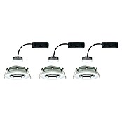 Paulmann LED-Einbauleuchten-Set Nova Plus (6,8 W, Weiß, Durchmesser: 9,3 cm, IP65, 3 Stk.)