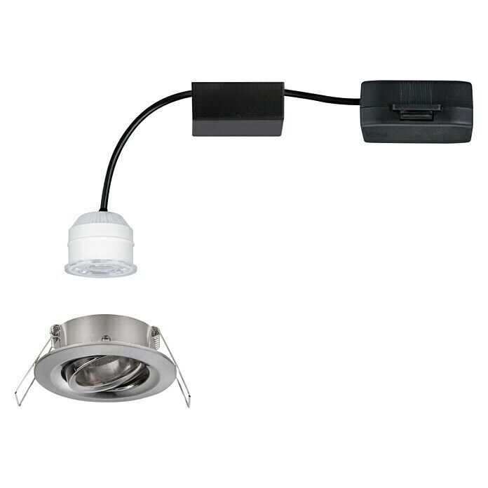 Paulmann LED-Einbauleuchte rund (4 W, Eisen gebürstet, Durchmesser: 6,6 cm)