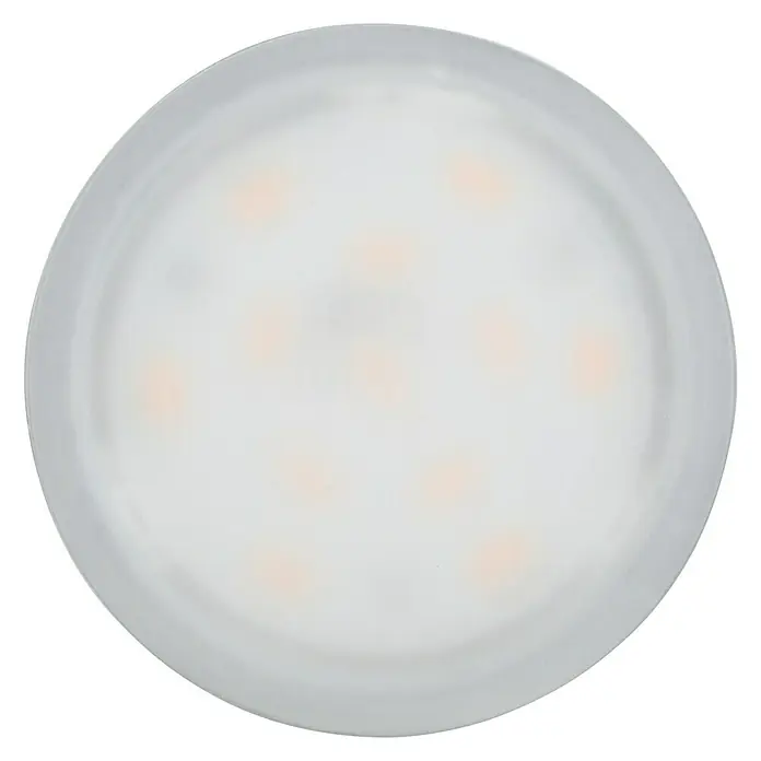 Paulmann LED-Modul Base Coin - 5 W, Opal, Durchmesser: 5 cm, 3.000 K - Nahaufnahme eines LED-Panels. Helle Beleuchtung und modernes Design. Perfekt für jeden Raum, um eine effiziente Lichtlösung zu bieten.