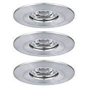 Paulmann Set de focos LED empotrables (3 × 4 W, Aluminio, Diámetro: 6,5 cm)