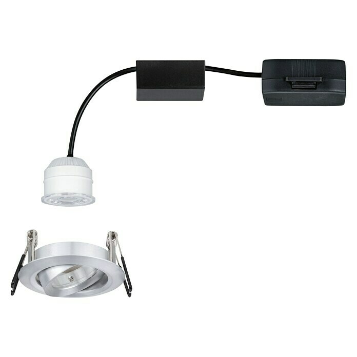 Paulmann LED-Einbauleuchte rund Nova Mini (4 W, Aluminium, Durchmesser: 6,5 cm, Schwenkbar)