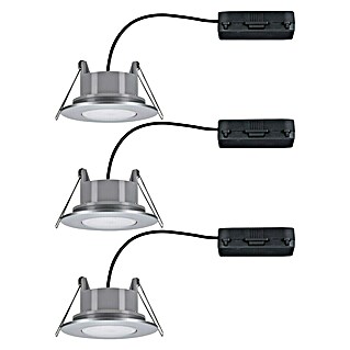 Paulmann Set ugradbenih LED svjetiljki Vali (16,5 W, Krom, 3 Kom., Topla bijela, IP65)