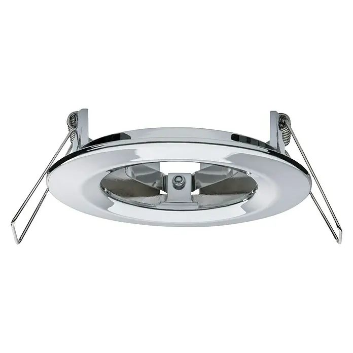 Paulmann Downlight LED empotrable Nova Rigid 3 Step Dim Cromo - 6,5 W, Cromo, Blanco cálido - Soporte para foco empotrable, cromado, con resortes de retención integrados para una fácil instalación en techos.
