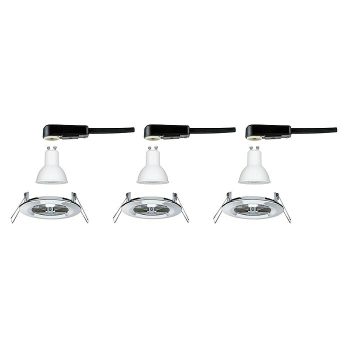 Paulmann Ugradbena LED svjetiljka Nova  (6,5 W, Krom, Topla bijela) | BAUHAUS