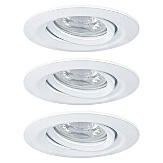 Paulmann Set ugradbenih LED svjetiljki Nova Mini (12 W, Bijela, 3 Kom., Topla bijela, Pomična glava svjetiljke)