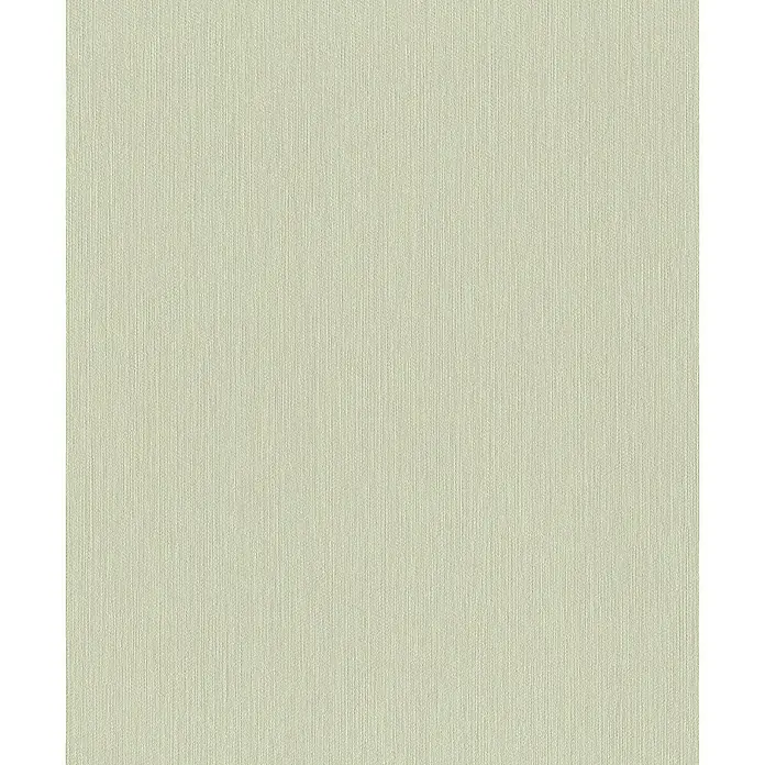 Rasch BARBARA Home Collection II Vliestapete - Pastellgrün, Uni, 10,05 x 0,53 m - Helle Tapete mit vertikalem Texturmuster. Eine ruhige und elegante Wandgestaltung für ein modernes Interieur.