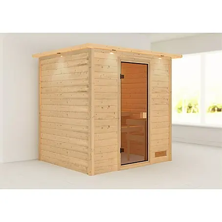 Karibu  Massivholzsauna Adelina