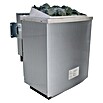 Karibu Massivholzsauna Jutta (L x B x H: 196 x 196 x 187 cm, Mit 9 kW Bio-Ofen mit externer Steuerung, Ohne Dachkranz) | BAUHAUS