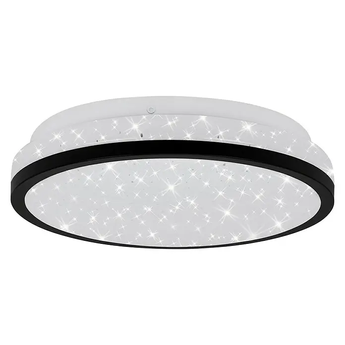 Tween Light LED-Deckenleuchte rund - 10 W, Weiß/Schwarz, Warmweiß - Moderne LED-Deckenleuchte mit Sterneneffekt, ideal für Wohnräume. Das elegante Design sorgt für eine angenehme Beleuchtung.