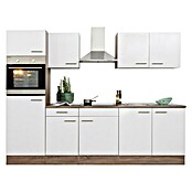 Respekta Keukenblok (Breedte: 270 cm, Met elektrische apparatuur, Wit zijdeglans)