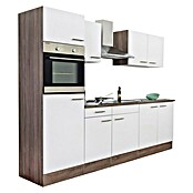 Respekta Keukenblok (Breedte: 270 cm, Met elektrische apparatuur, Wit zijdeglans)