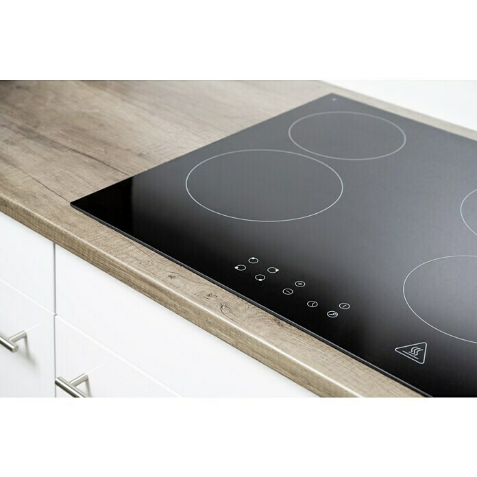 Respekta Küchenzeile KB360EYGMIGKE (Breite: 360 cm, Mit Elektrogeräten, Grau Seidenglanz)