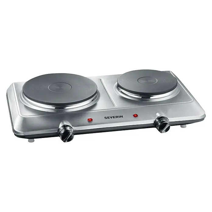 Severin Kochplatte DK 1014 - Anzahl Normalkochstellen: 2 Stk. - Doppelkochplatte von Severin, ideal für Camping oder kleine Küchen. Mit zwei Kochfeldern und stufenloser Temperaturregelung für flexibles Kochen.