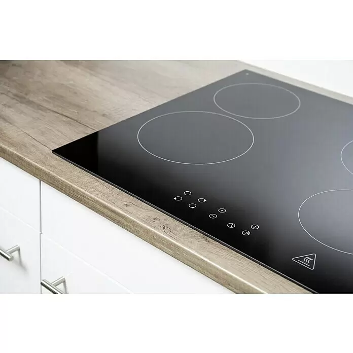 Respekta Winkelküche Oliver - B x T: 370 x 172 cm, Grau, Mit Elektrogeräten - Detailaufnahme