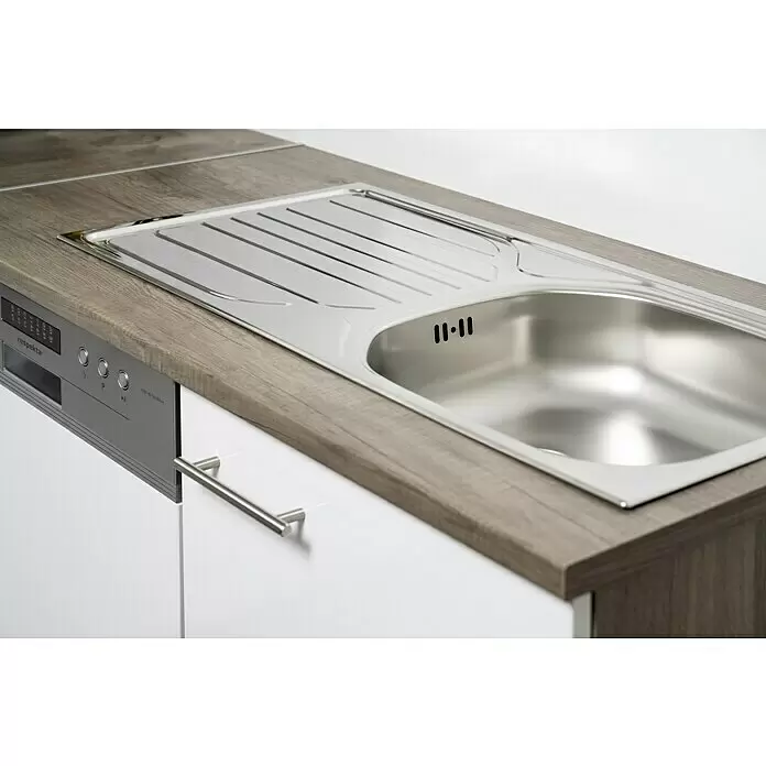 Respekta Winkelküche Oliver - B x T: 310 x 172 cm, Grau, Mit Elektrogeräten - Stimmungsaufnahme