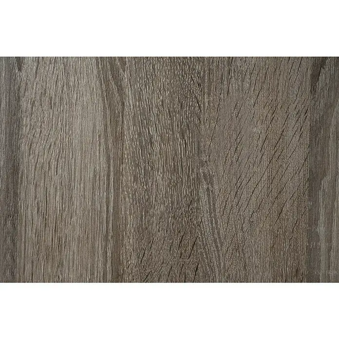 Respekta Oliver Cocina esquinera Oliver - An x Pr: 310 x 172 cm, Gris, Con electrodomésticos - Primer plano de una superficie de madera marrón oscura que muestra su rica veta y textura, ofreciendo una estética rústica y natural.