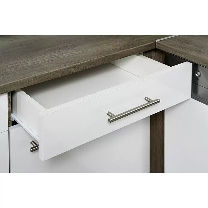 Respekta Winkelküche Oliver - B x T: 310 x 172 cm, Grau, Mit Elektrogeräten - Stimmungsaufnahme