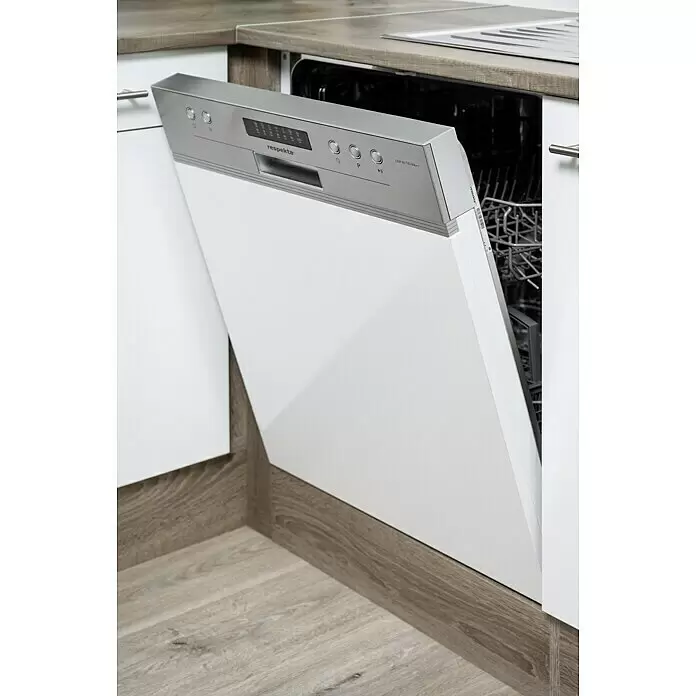 Respekta Oliver Winkelküche - B x T: 370 x 172 cm, Weiß, Mit Elektrogeräten - Detailaufnahme