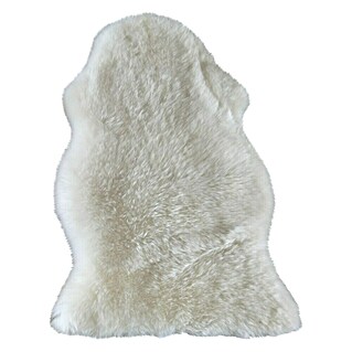 Esbeco Schaffell Schaf (Weiß, 80 x 50 cm, 100 % Echtfell)