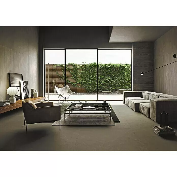 Terrassenfliese Click and Go Trend Black - 60 x 60 cm, Schwarz, Matt - Stimmungsaufnahme