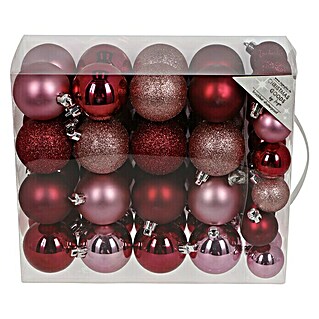 Weihnachtskugeln (Berry, Kunststoff, Durchmesser: 4 cm - 6 cm, 50 Stk.)