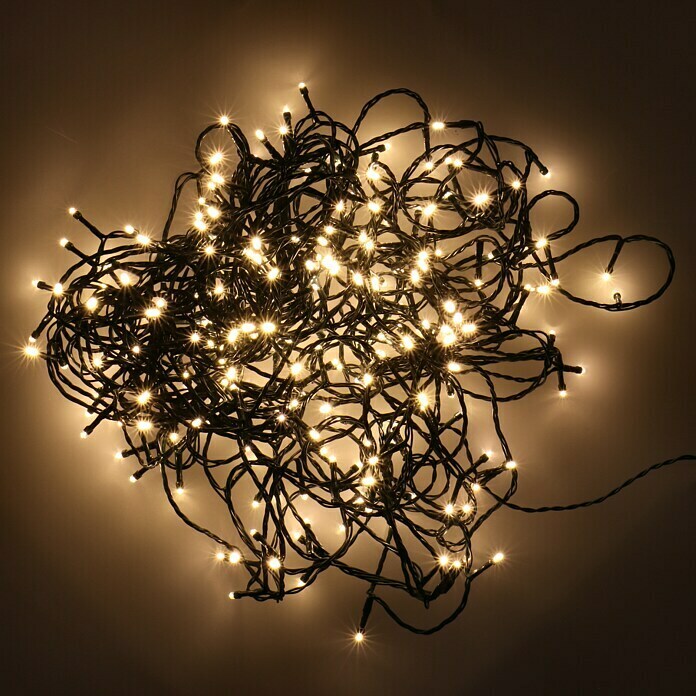 LED-Lichterkette (Außen, 240-flammig, Kabellänge: 24 m, Lichtfarbe: Warmweiß)