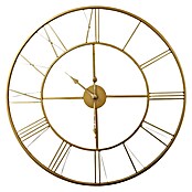 Wanduhr rund (Gold, Durchmesser: 60 cm)