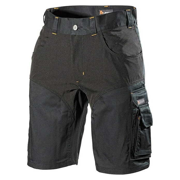 L.Brador Werkshort, heren 1490 B (46, Zwart)